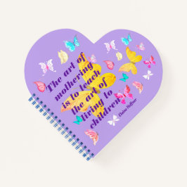 Muttertagsangebot mit Aquarellbutterfischen Notizblock