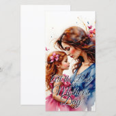 Muttertagsarmut im Wasserfarbenfloralstil (Vorne/Hinten)