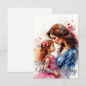 Muttertagsarmut im Wasserfarbenfloralstil (Vorne/Hinten)