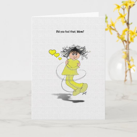 Muttertagsarmut Karte (Gelbe Blume)