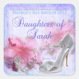 Muttertagsaufkleber Quadratischer Aufkleber