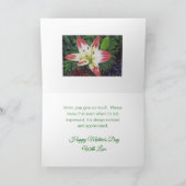 Muttertagsaufwertung/ HÜBSCHE TAGLILIE Karte (Innenseite)