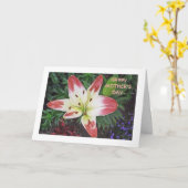 Muttertagsaufwertung/ HÜBSCHE TAGLILIE Karte (Gelbe Blume)