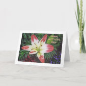 Muttertagsaufwertung/ HÜBSCHE TAGLILIE Karte (Vorderseite)