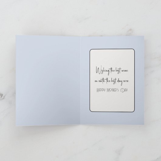 Muttertagsbären Feiertagskarte (Innenseite)