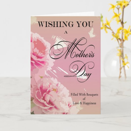 Muttertagsberge Muttertagskarte Karte (Gelbe Blume)