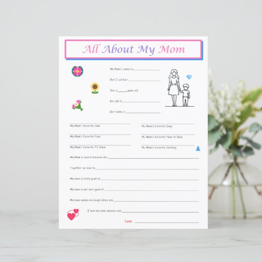 Muttertagsbesprechung Print (Stehend Vorderseite)