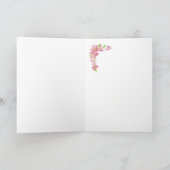 Muttertagsblanke Kirschblossom, Sparrow, Vogel Feiertagskarte (Innenseite)