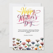 Muttertagsblase: Sprichwörter 31 Feiertagskarte (Vorderseite)