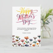 Muttertagsblase: Sprichwörter 31 Feiertagskarte (Stehend Vorderseite)