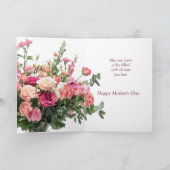 Muttertagsblumenstrauß für Nichte Karte (Innenseite)