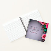 Muttertagsbotschaft in grau, anpassbar notizblock (Innenseite)