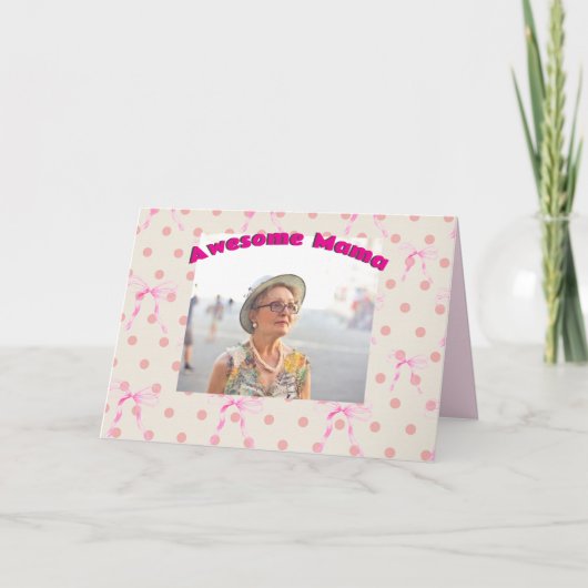 Muttertagsbotschaft Oma Nana Mama anpassen Feiertagskarte (Vorderseite)