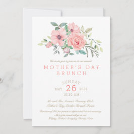 Muttertagsbrunch Blumenwasser Einladung