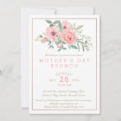 Muttertagsbrunch Blumenwasser Einladung (Vorderseite)