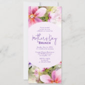 Muttertagsbrunch Elegante Blume Einladung (Vorderseite)