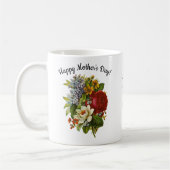 MuttertagSchönes SommerBouquet mit Rote Rose Kaffeetasse (Links)