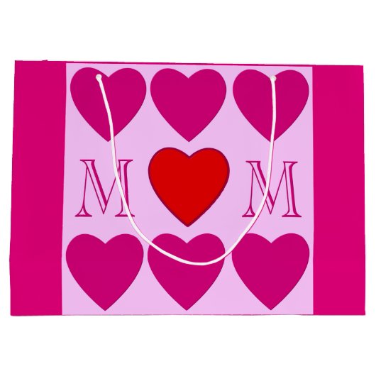 Muttertagsdekoration Große Geschenktüte (Rückseite)