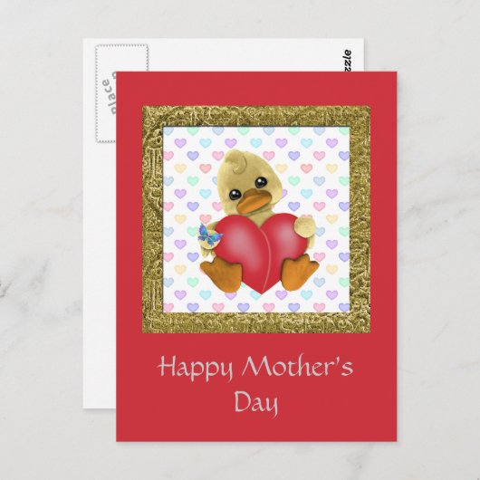 Muttertagsducks Postkarte (Vorne/Hinten)