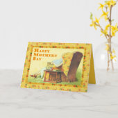 Muttertagsessel Karte (Gelbe Blume)