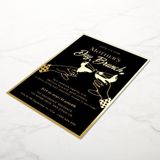 Muttertagsessen Folieneinladung (Gedreht)