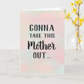 Muttertagsessen Karte (Gelbe Blume)