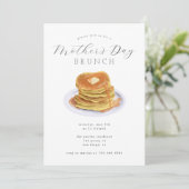 Muttertagsessen | Pancakes Einladung (Stehend Vorderseite)