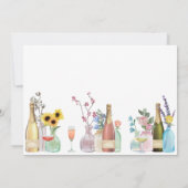 Muttertagsessen | Wildblumen und Champagner Einladung (Rückseite)