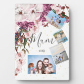 Muttertagsfamilie Burgundi Fotos Fotoplatte (Vorderseite)