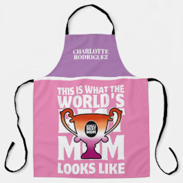 Muttertagsfarben der Welt mit den besten Mamas der Schürze