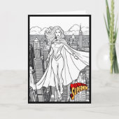 Muttertagsfarben von Kindersuperhero Karte (Vorderseite)