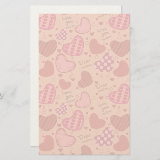 Muttertagsfeier Briefpapier (Vorne/Hinten)