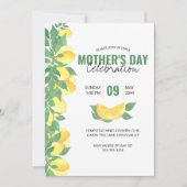 Muttertagsfeier Citrus Lemons Einladung (Vorderseite)