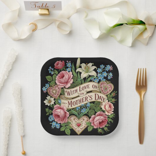 Muttertagsfeier Pappteller (Hochzeit)