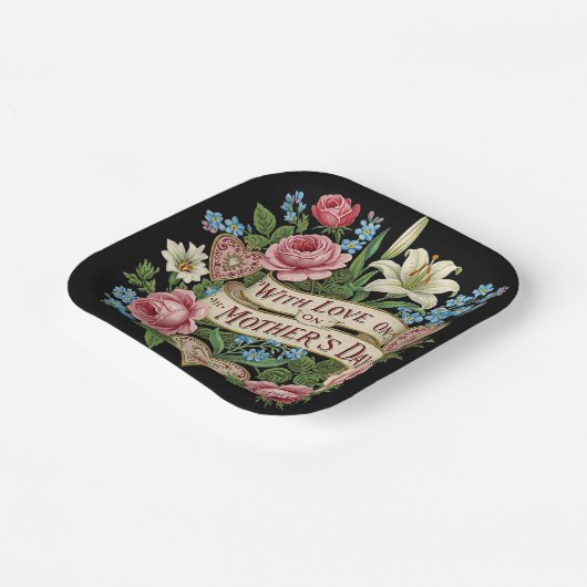 Muttertagsfeier Pappteller (Gewinkelt)