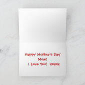 Muttertagsfisch Karte (Innenseite)