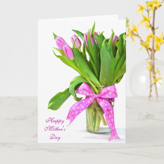 Muttertagsfische Karte (Gelbe Blume)