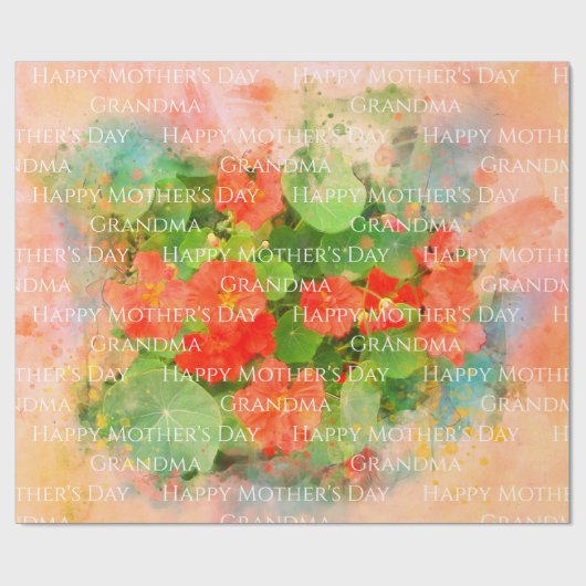 Muttertagsflora Geschenkpapier (Flach)