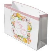 Muttertagsflora Große Geschenktüte (Rückseite Schrägansicht)