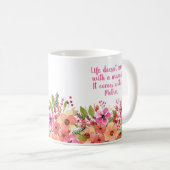 Muttertagsfloral Kaffeetasse (VorderseiteRechts)