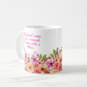 Muttertagsfloral Kaffeetasse (Vorderseite Links)