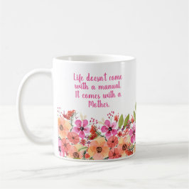 Muttertagsfloral Kaffeetasse