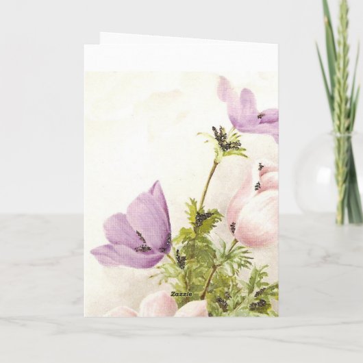 Muttertagsfloral Karte (Rückseite)