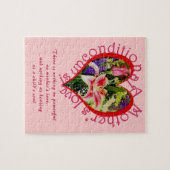 Muttertagsflorale Liebe bedingungsloses Gedicht Kl Puzzle (Horizontal)