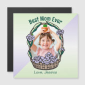 Muttertagsflorales Foto Magnetkarte (Vorne/Hinten)