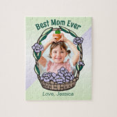 Muttertagsflorales Foto Puzzle (Vertikal)