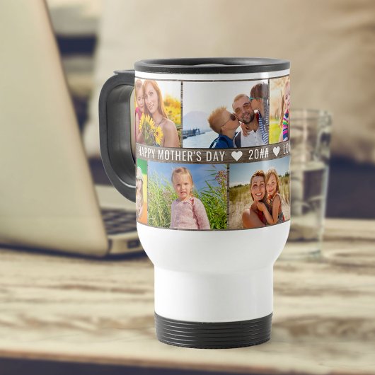 Muttertagsfoto Collage 9 Fotos & Benutzerdefiniert Reisebecher