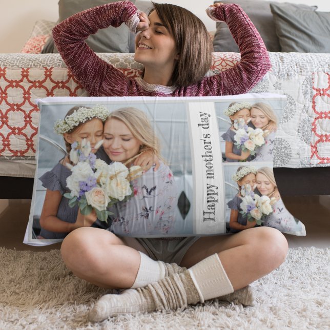 Muttertagsfoto Collage Accent Pillow Dekokissen (Von Creator hochgeladen)