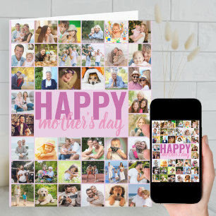 Muttertagsfoto Collage Große Personalisierte Karte