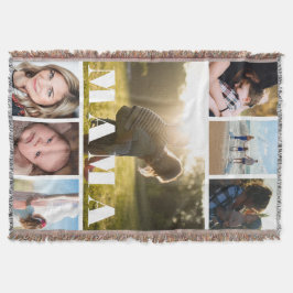 Muttertagsfoto Collage Mama Decke